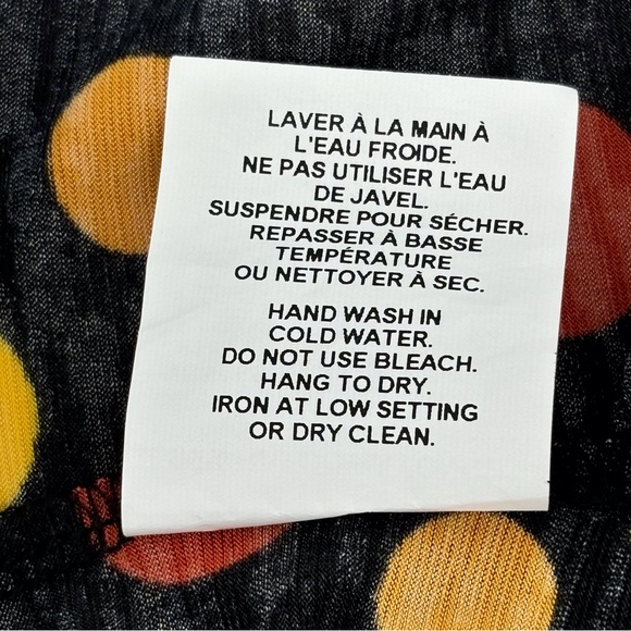 Hamilton Black Multicolour Polka Dotted Sleeveless V-Neck Top, 2X - Picture 12 of 12